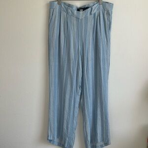 TORRID Blue Pull On Wide Leg Gauze High Rise Pants